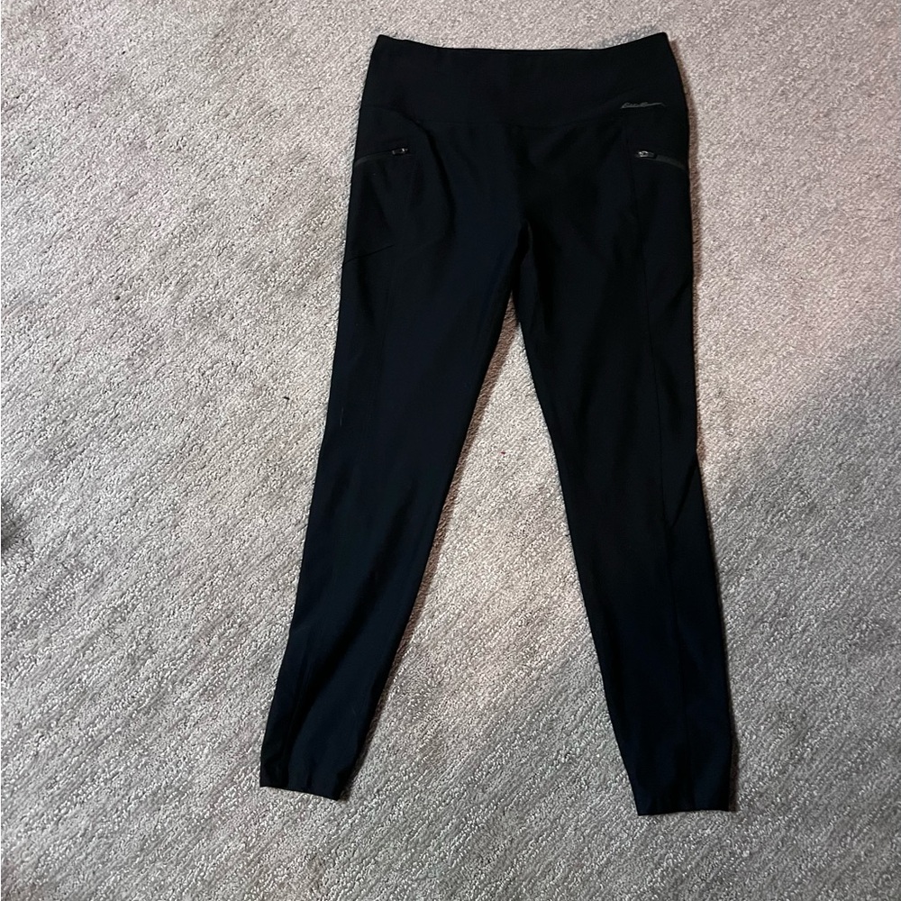 Black Leggings Eddie Bauer with Zipper Pockets
